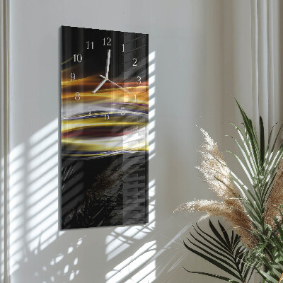 Horloge rectangulaire verticale Abstraction