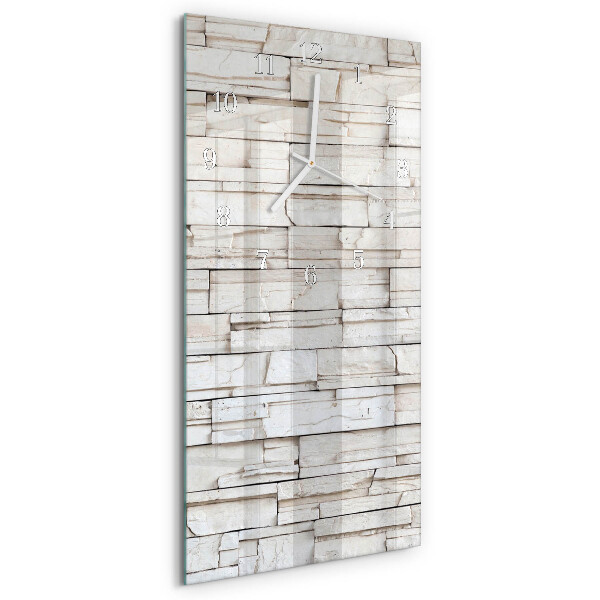 Horloge rectangulaire verticale Mâchefer