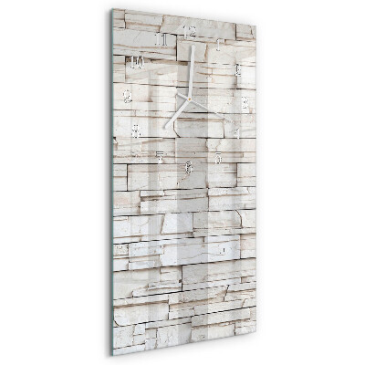 Horloge rectangulaire verticale Mâchefer