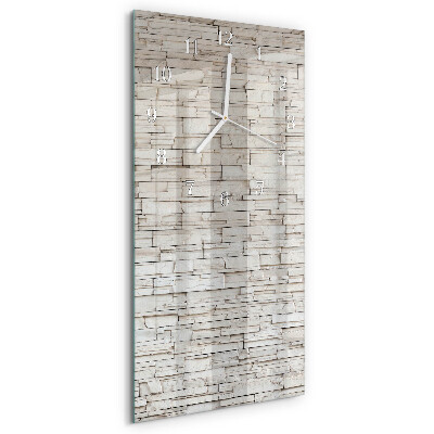 Horloge rectangulaire verticale Mâchefer