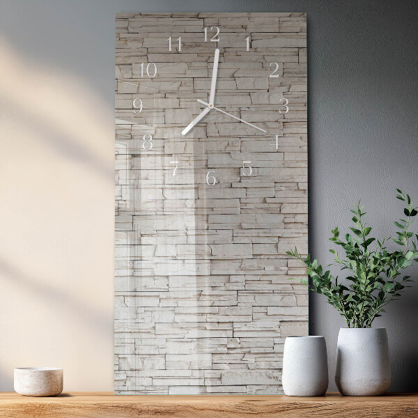 Horloge rectangulaire verticale Mâchefer