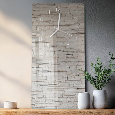 Horloge rectangulaire verticale Mâchefer