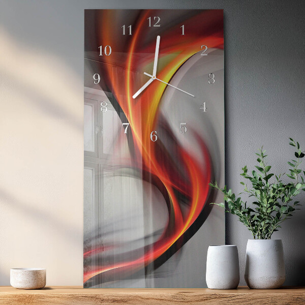 Horloge rectangulaire verticale Abstraction