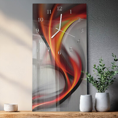 Horloge rectangulaire verticale Abstraction