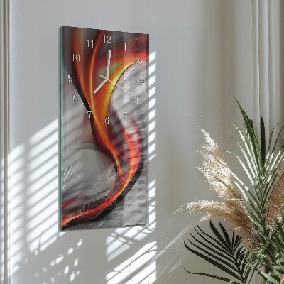 Horloge rectangulaire verticale Abstraction