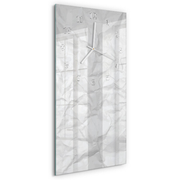 Horloge rectangulaire verticale Feuille de papier