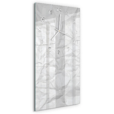 Horloge rectangulaire verticale Feuille de papier