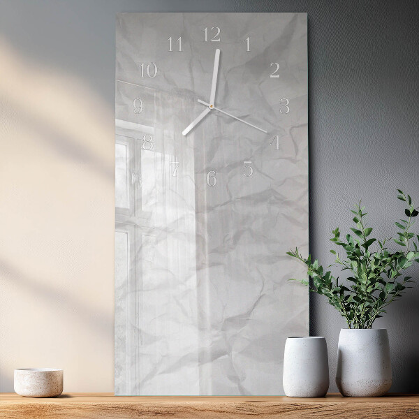 Horloge rectangulaire verticale Feuille de papier
