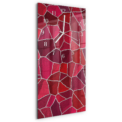 Horloge rectangulaire verticale Motif de pierre