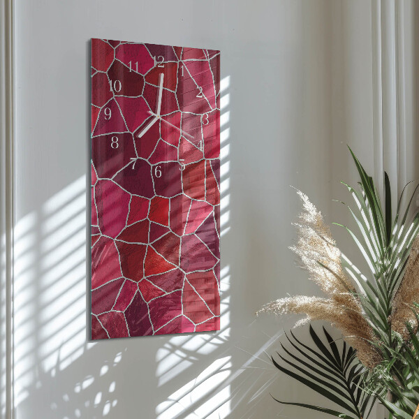 Horloge rectangulaire verticale Motif de pierre