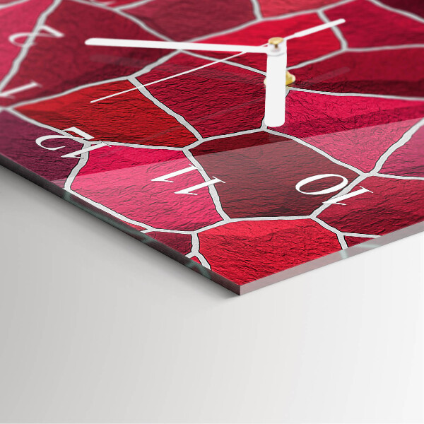 Horloge rectangulaire verticale Motif de pierre