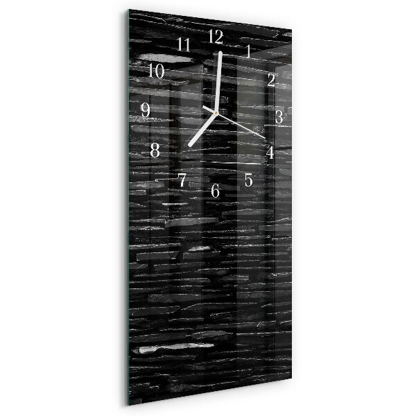 Horloge rectangulaire verticale Pierres