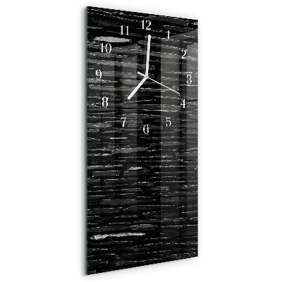 Horloge rectangulaire verticale Pierres