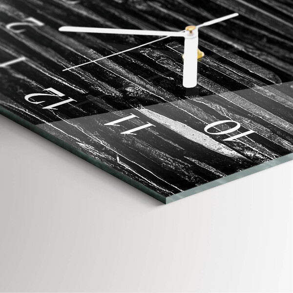 Horloge rectangulaire verticale Pierres