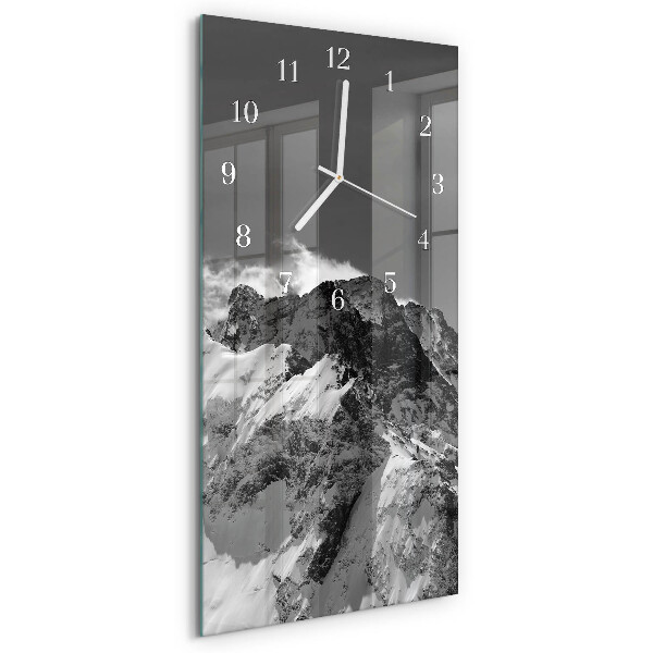 Horloge rectangulaire verticale Montagne