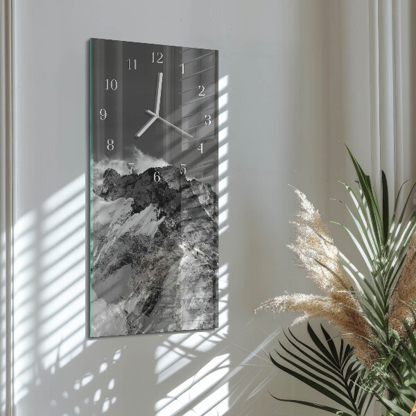 Horloge rectangulaire verticale Montagne