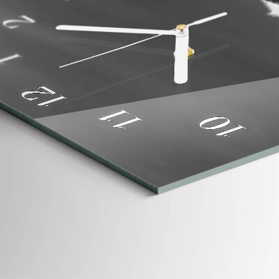 Horloge rectangulaire verticale Montagne