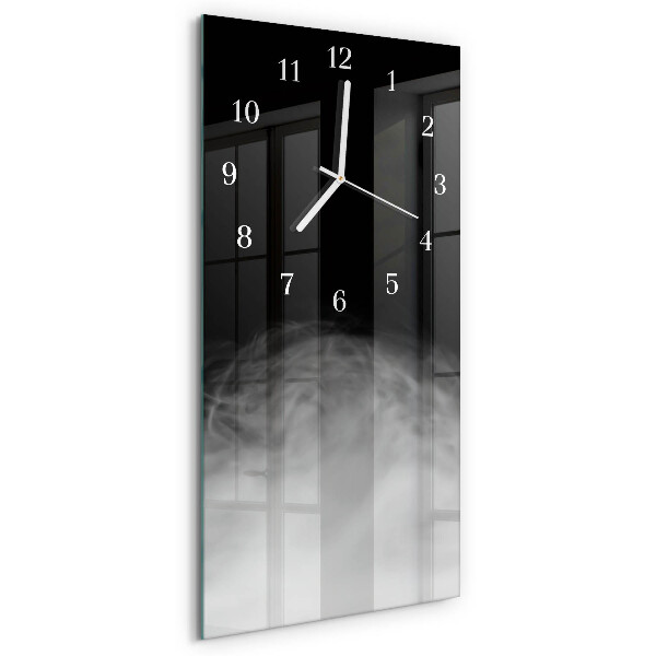 Horloge rectangulaire verticale Fumée