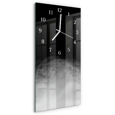 Horloge rectangulaire verticale Fumée