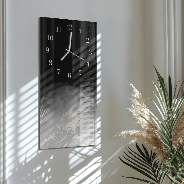 Horloge rectangulaire verticale Fumée