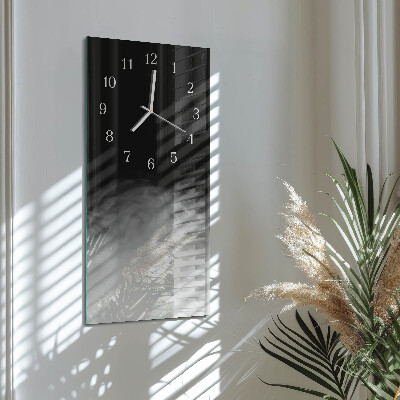 Horloge rectangulaire verticale Fumée