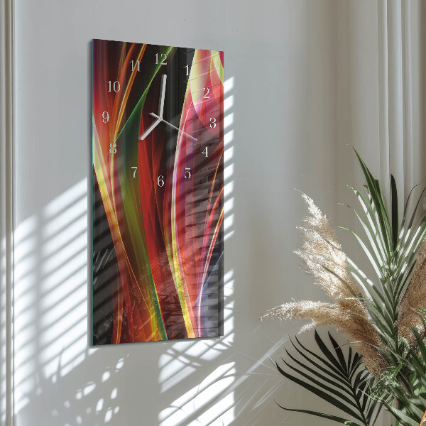 Horloge rectangulaire verticale Abstraction