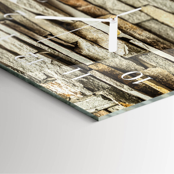 Horloge rectangulaire verticale Pierres