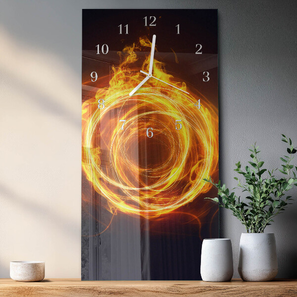 Horloge rectangulaire verticale Vortex