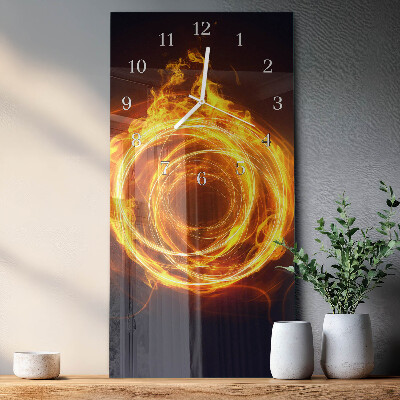 Horloge rectangulaire verticale Vortex