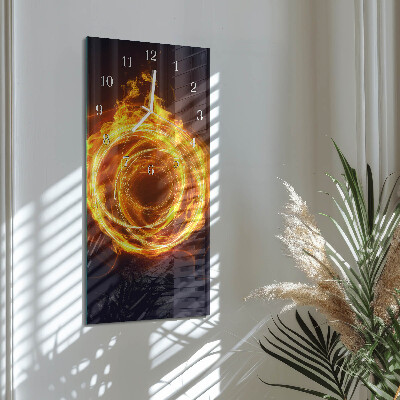 Horloge rectangulaire verticale Vortex