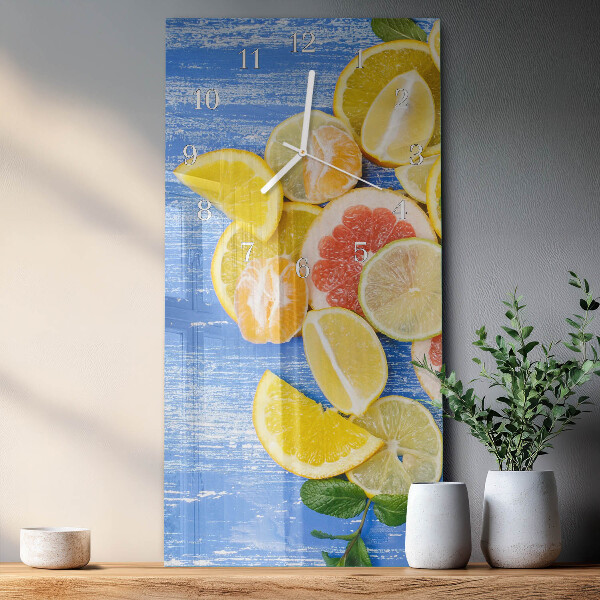 Horloge rectangulaire verticale Fruit