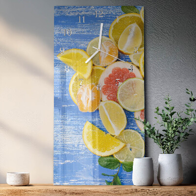 Horloge rectangulaire verticale Fruit