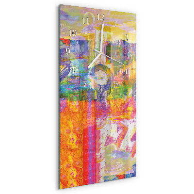 Horloge rectangulaire verticale Chaos