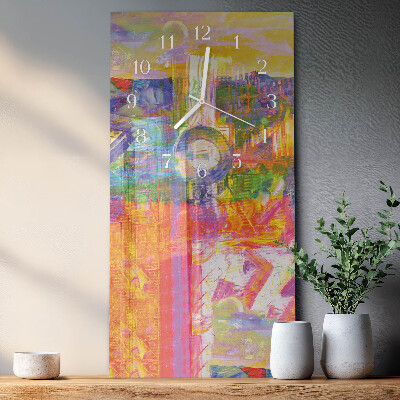 Horloge rectangulaire verticale Chaos