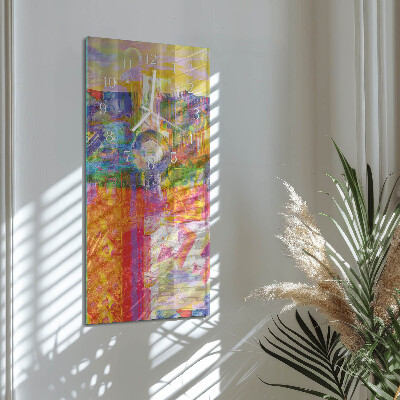 Horloge rectangulaire verticale Chaos