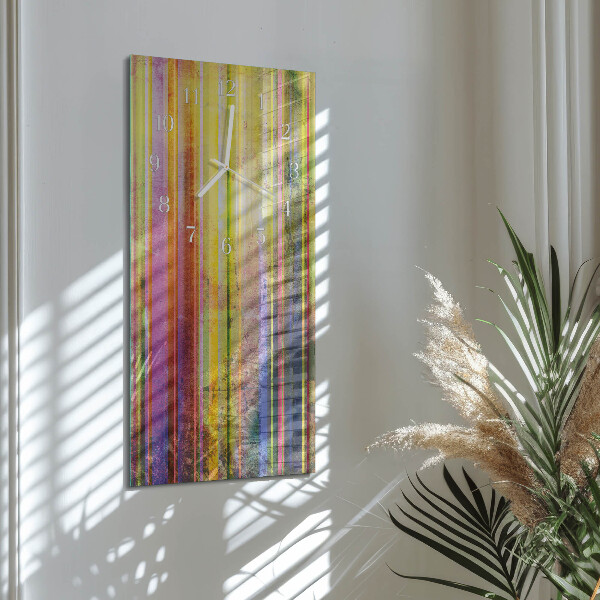Horloge rectangulaire verticale Bois