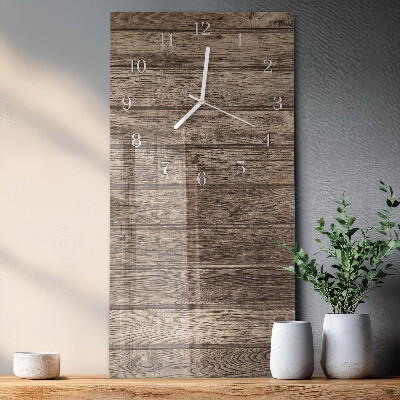 Horloge rectangulaire verticale Bois