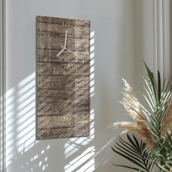 Horloge rectangulaire verticale Bois