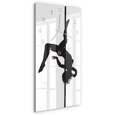 Horloge rectangulaire verticale Pole Dancer