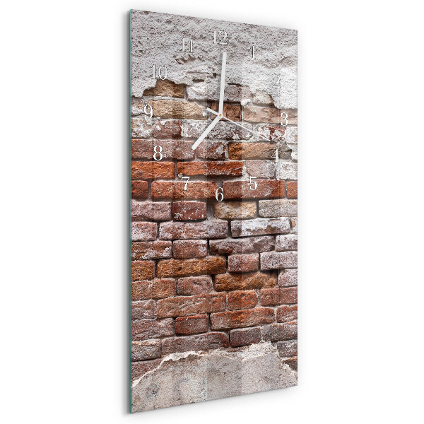 Horloge rectangulaire verticale Brique