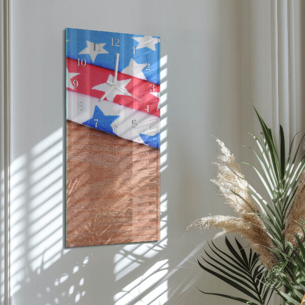 Horloge rectangulaire verticale nappes