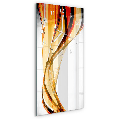 Horloge rectangulaire verticale Abstraction