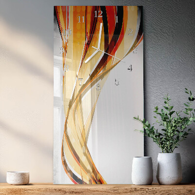 Horloge rectangulaire verticale Abstraction