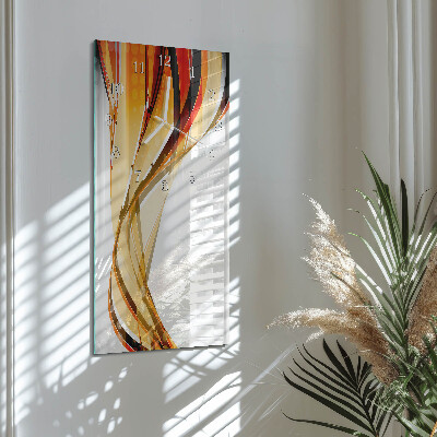 Horloge rectangulaire verticale Abstraction
