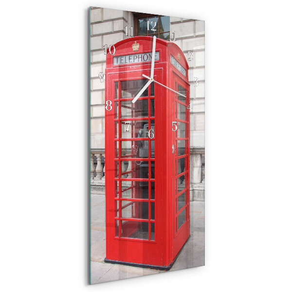 Horloge rectangulaire verticale Téléphone public