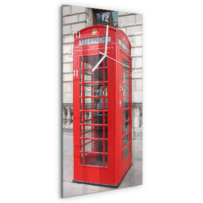Horloge rectangulaire verticale Téléphone public