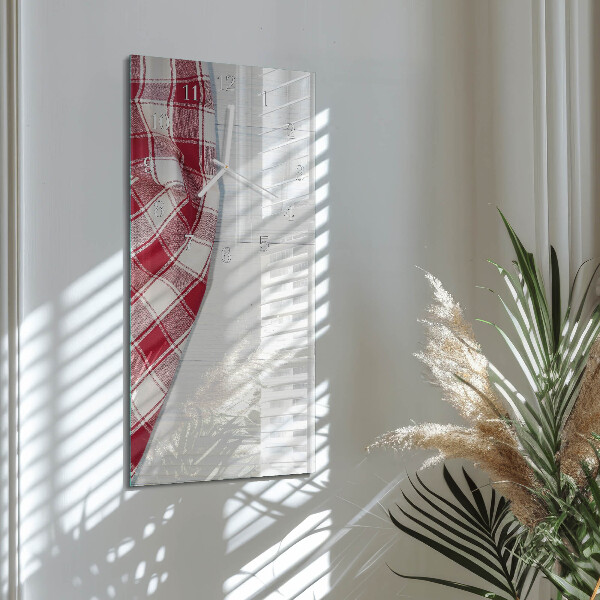 Horloge rectangulaire verticale Nappe