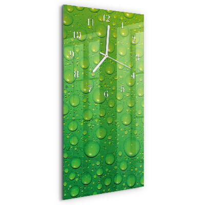 Horloge rectangulaire verticale Gouttes