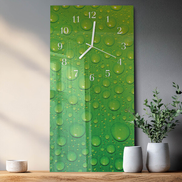 Horloge rectangulaire verticale Gouttes