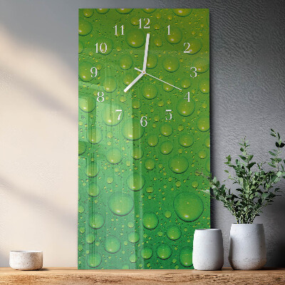 Horloge rectangulaire verticale Gouttes